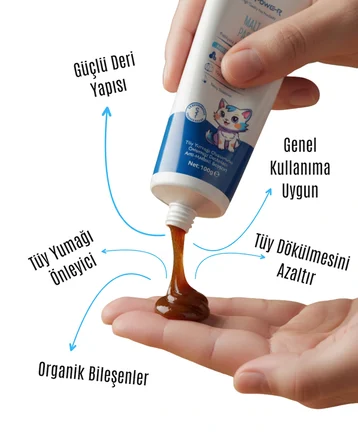 Tüy Yumağı Önleyici Kedi Maltı 100 gr - Anti Hairball, Kusma Önleyici, Sindirimi Düzenleyici Malt Macunu