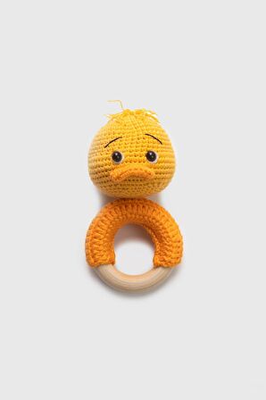 Amigurumi Ördek Çıngırak Sarı