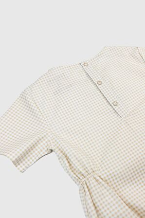 Tulum Mini Ekose Bej