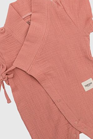 Uzun Kimono Tulum Mercan Rengi