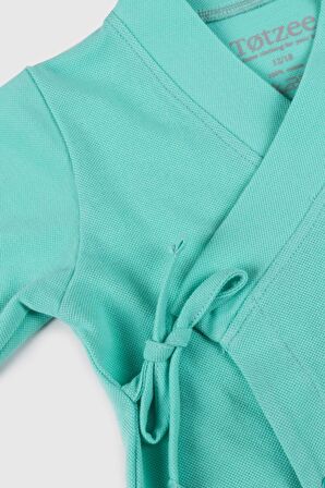 Uzun Kimono Tulum Mint Yeşili