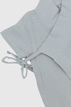 Uzun Kimono Tulum Sis Grisi