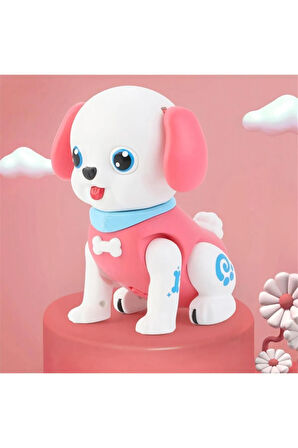 Aya Toys Fun Dog Sesli Işıklı Hareketli Pilli Köpek 40272 PEMBE