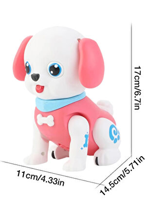 Aya Toys Fun Dog Sesli Işıklı Hareketli Pilli Köpek 40272 PEMBE