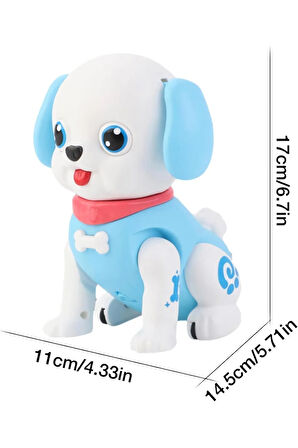 Aya Toys Fun Dog Sesli Işıklı Hareketli Pilli Köpek 40272 MAVİ