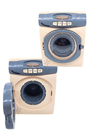 Aya Toys Işıklı Sesli Dönen Kazanlı Çamaşır Makinesi ve Ütü Seti 40302 | 3+ Yaş Eğlenceli Küçük Ev Eşyası