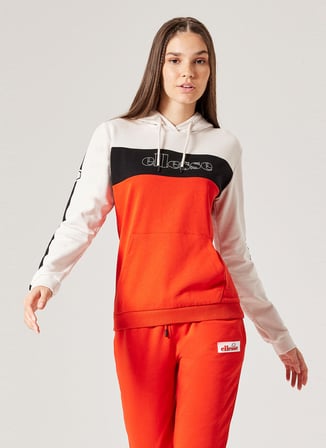 Ellesse Kırık Beyaz Kadın Kapüşonlu Sweatshirt F012-OF