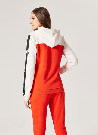 Ellesse Kırık Beyaz Kadın Kapüşonlu Sweatshirt F012-OF