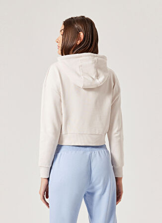 Ellesse Kırık Beyaz Kadın Kapüşonlu Sweatshirt F018-OF