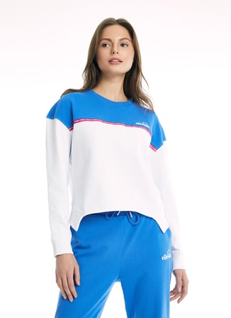 Ellesse Saks Kadın Bisiklet Yaka Sweatshirt CF007-SBL