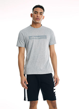 Ellesse Gri Melanj Erkek Bisiklet Yaka T-Shirt EM026-GR