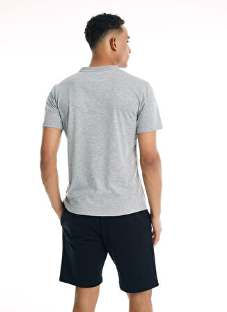 Ellesse Gri Melanj Erkek Bisiklet Yaka T-Shirt EM026-GR