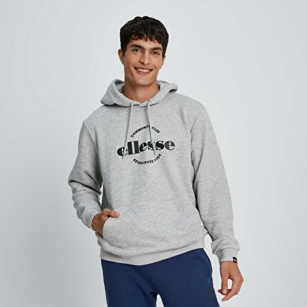 Ellesse Erkek Sweatshirt Kapüşonlu Gri