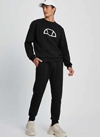 Ellesse Siyah Erkek Bisiklet Yaka Sweatshirt EM097-BK