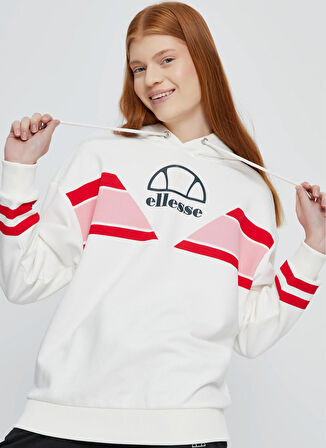 Ellesse Ekru Kadın Kapüşonlu Sweatshirt EF067-ECR