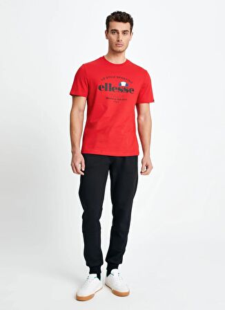Ellesse Kırmızı Erkek Bisiklet Yaka T-Shirt EM141-RD