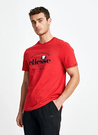 Ellesse Kırmızı Erkek Bisiklet Yaka T-Shirt EM141-RD