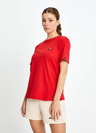 Ellesse Kırmızı Kadın Bisiklet Yaka T-Shirt EF141-RD