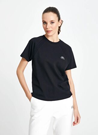 Ellesse Siyah Bisiklet Yaka Kadın T-Shirt EF149-BK