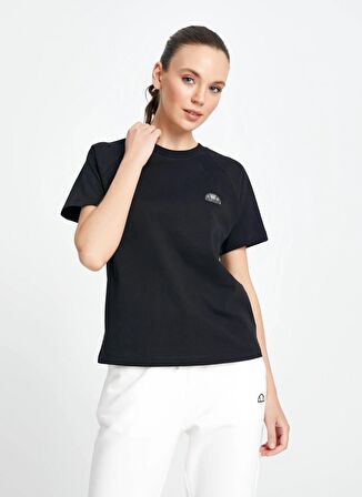 Ellesse Siyah Bisiklet Yaka Kadın T-Shirt EF149-BK
