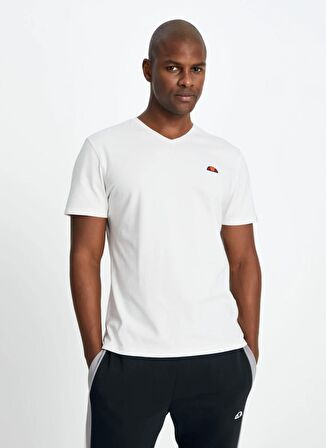 Ellesse Ekru Erkek Bisiklet Yaka T-Shirt EM186-ECR