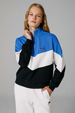 Ellesse Kadın Yarım Fermuarlı Sweatshirt EF176-BK