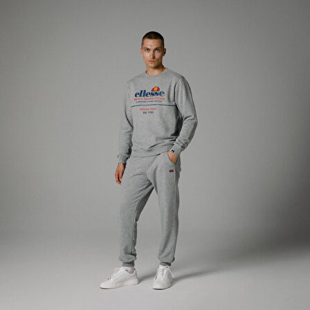 Ellesse Bisiklet Yaka Sweatshirt Gri Erkek EM273