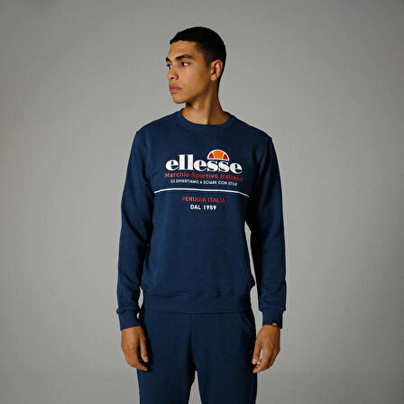 Ellesse Bisiklet Yaka Sweatshirt Lacivert Erkek EM273