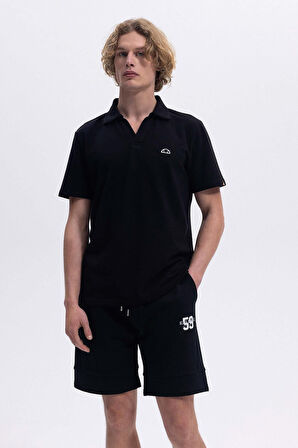 Ellesse Erkek Polo Yaka Siyah Tişört EM146