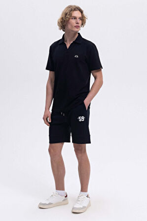 Ellesse Erkek Polo Yaka Siyah Tişört EM146
