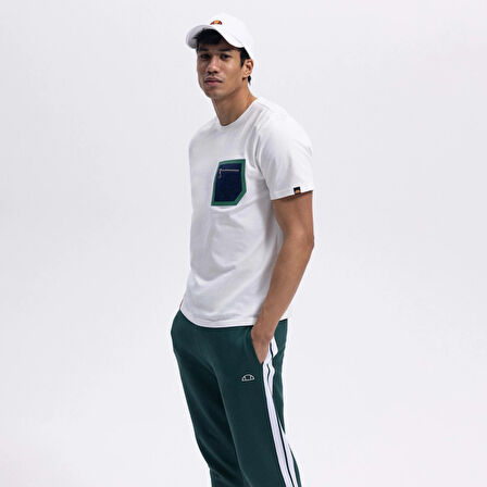 Ellesse Erkek Kırık Beyaz Pamuklu Tişört – EM362-OF