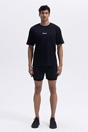 Ellesse Erkek Bisiklet Yaka Siyah Tişört EM391