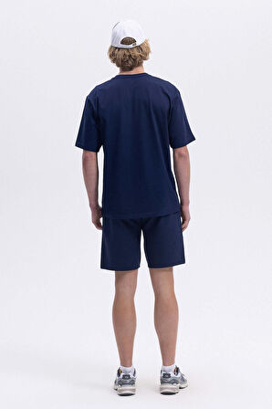 Ellesse Erkek Bisiklet Yaka Lacivert Tişört EM391