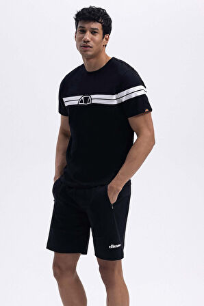 Ellesse Erkek Siyah Yuvarlak Yaka Tişört EM442