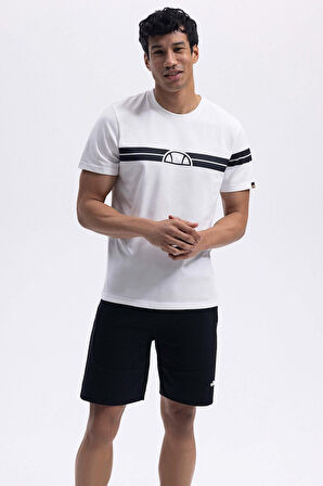 Ellesse Erkek Ekru Yuvarlak Yaka Tişört EM442