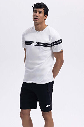 Ellesse Erkek Ekru Yuvarlak Yaka Tişört EM442