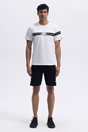 Ellesse Erkek Ekru Yuvarlak Yaka Tişört EM442
