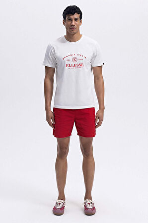 Ellesse Erkek Bisiklet Yaka Beyaz Tişört EM453