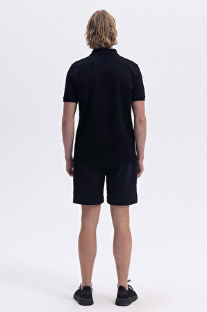 Ellesse Erkek Polo Yaka Siyah Tişört EM460