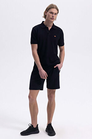 Ellesse Erkek Polo Yaka Siyah Tişört EM460