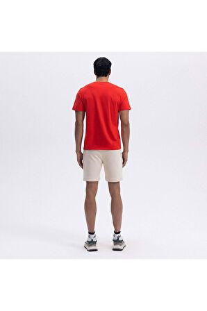 Ellesse Erkek Bisiklet Yaka Kırmızı Tişört EM461RD