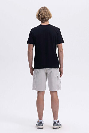 Ellesse Erkek Siyah Yuvarlak Yaka Tişört EM589