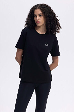 Ellesse Kadın Bisiklet Yaka Siyah Tişört EF426BK