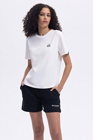 Ellesse Kadın Yuvarlak Yaka Ekru Tişört EF426ECR