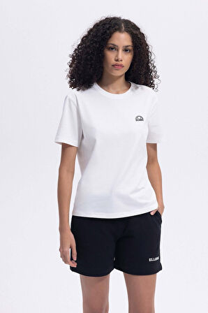 Ellesse Kadın Yuvarlak Yaka Ekru Tişört EF426ECR