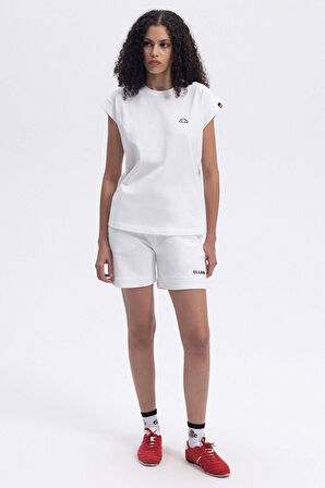 Ellesse Kadın Bisiklet Yaka Beyaz Tişört EF450