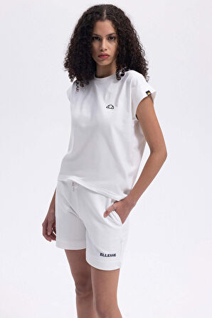 Ellesse Kadın Bisiklet Yaka Beyaz Tişört EF450