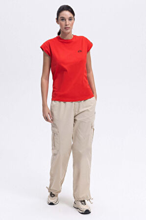 Ellesse Kadın Bisiklet Yaka Kırmızı Tişört EF450