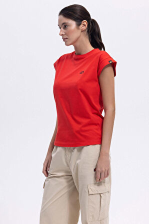 Ellesse Kadın Bisiklet Yaka Kırmızı Tişört EF450