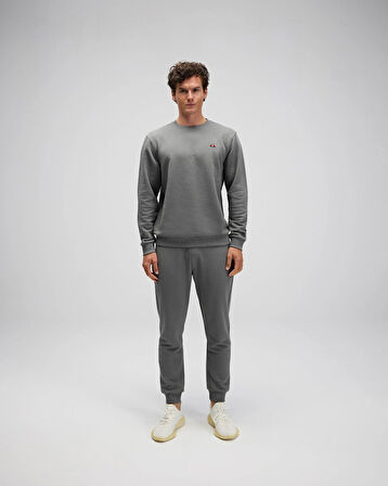 Ellesse EM579-ANT Erkek Sıfır Yaka Antrasit Sweat